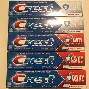 Bundle| 5 Crest Toothpastes for 10 dollars